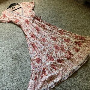 Zesica Floral Wrap Dress